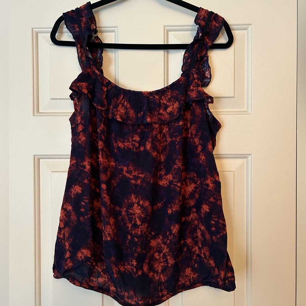 Tie Dye Tank Top Blouse